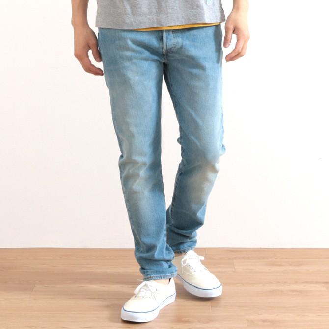 メンズ リーバイス 501 スキニーフィット ワープストレッチ ライトユーズド Levi's 501 SKINNY WEST COAST WARP STRECH 15oz 34268-0025｜bornfree-e-shop