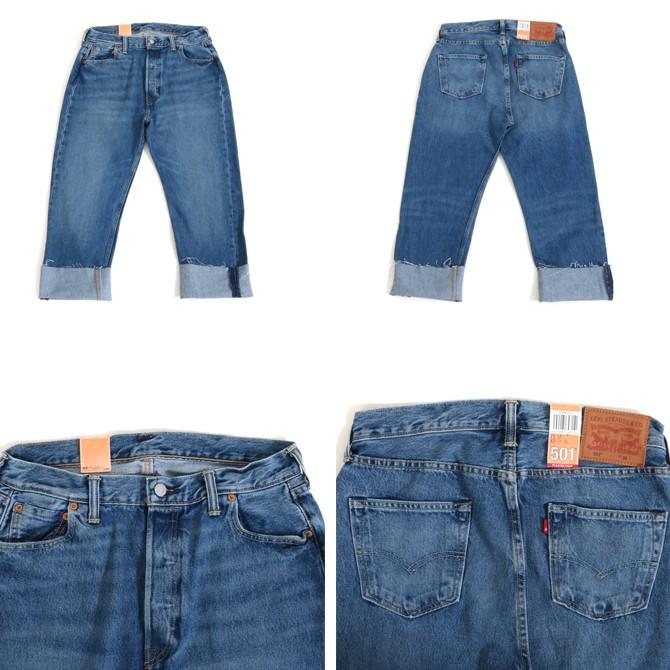 Levi's リーバイス 501 カスタムプリーツ カットオフ ミディアム Levi's リーバイス 501 カスタムプリーツ カットオフ ミディアム
