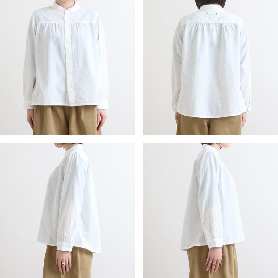 NATURAL LAUNDRY ナチュラルランドリー ダンガリー ヨークモックSH 7241T-012 長袖シャツ レディース ギャザー｜bornfree-e-shop｜07