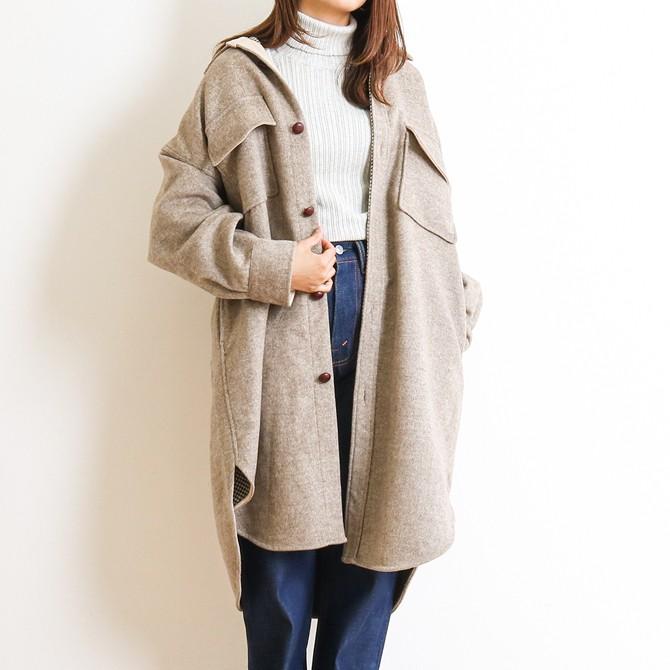 アリュメール Allumer ヘリンボーンビッグシャツコート Herringbone Big Shirt Coat 8179253 レディース アウター シャツコート : 8179253 : BORNFREE E-SHOP - 通販 - Yahoo!ショッピング