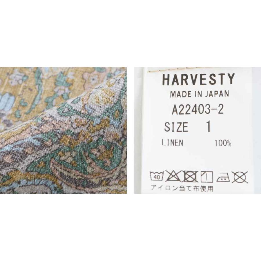 ハーベスティ HARVESTY リネン　サーカスキュロットパンツ　レディース  パンツ　麻　ペイズリー模様　春夏　送料無料｜bornfree-e-shop｜08