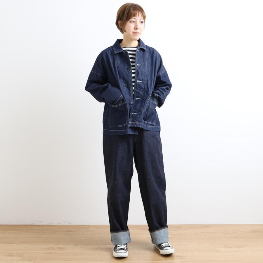 HARVESTYデニムカバーオールワンウォッシュ