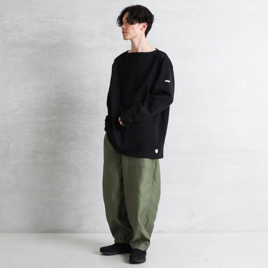 値引きする コットンロード ビッグ Orcival オーシバル フレンチバスクシャツ サイズ 7 8 B211 Shirt Basque French Lourd Cotton Big 長袖 カラー サンドメル 1030 Centennialastoria Com