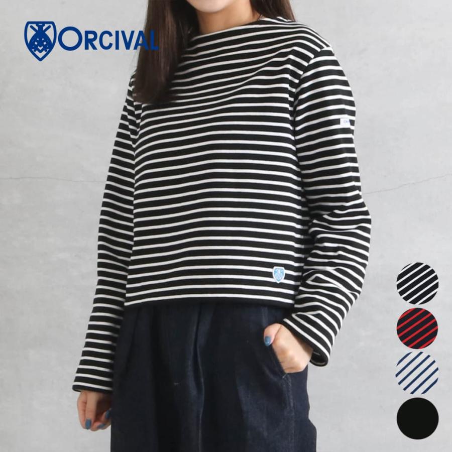 ORCIVAL CLN BOAT NECK L/S CROPPED P.O. オーシバル ボート ORCIVAL CLN BOAT NECK L/S CROPPED P.O. オーシバル ボート