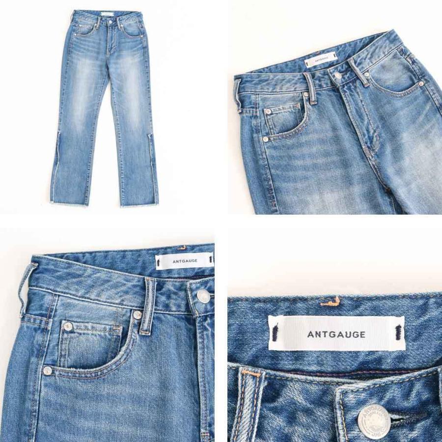 アントゲージ  ANTGAUGE  Side slit jeans  サイドスリットジーンズ　パンツ　ジーンズ　サイドスリット　送料無料　デニム 春夏　c1957　レディース　2022年｜bornfree-e-shop｜06