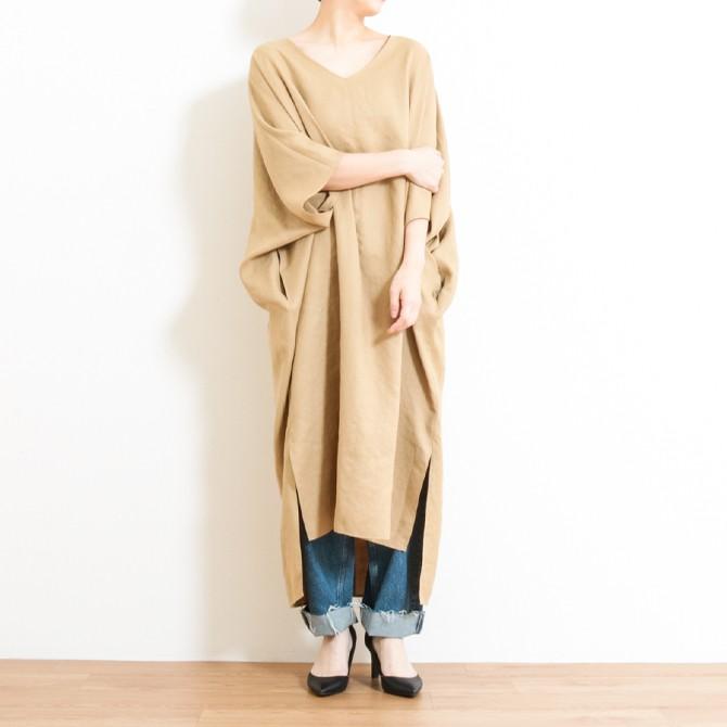 ヤンガニー Yangany Vネックワンピース V Neck Long Dress F 5540 レディース ワンピース ロング丈 F5540h Bornfree E Shop 通販 Yahoo ショッピング