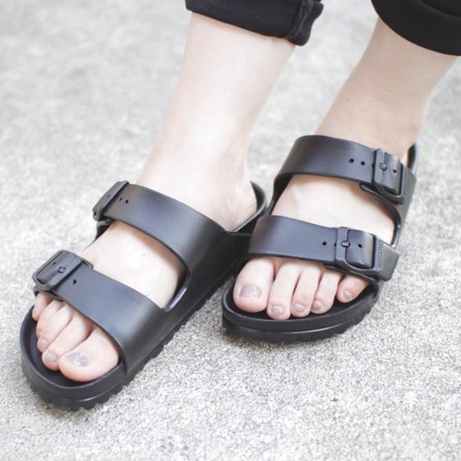 Birkenstock ビルケンシュトック Arizona Eva アリゾナ エヴァ ブラック レディース サンダル Ge Bornfree E Shop 通販 Yahoo ショッピング