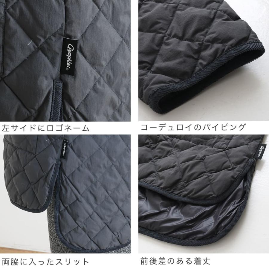 Gymphlex ジムフレックス マットナイロンタフタ キルトダウン カラーレスコート QUILTDOWN COLLARLESSCOAT GY-A0056NYM｜bornfree-e-shop｜03