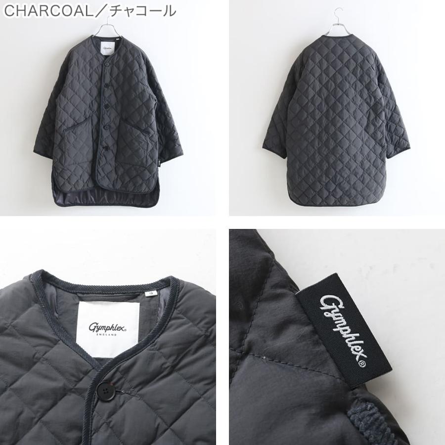 Gymphlex ジムフレックス マットナイロンタフタ キルトダウン カラーレスコート QUILTDOWN COLLARLESSCOAT GY-A0056NYM｜bornfree-e-shop｜09