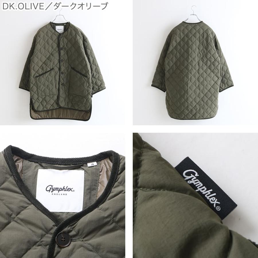 Gymphlex ジムフレックス マットナイロンタフタ キルトダウン カラーレスコート QUILTDOWN COLLARLESSCOAT GY-A0056NYM｜bornfree-e-shop｜10