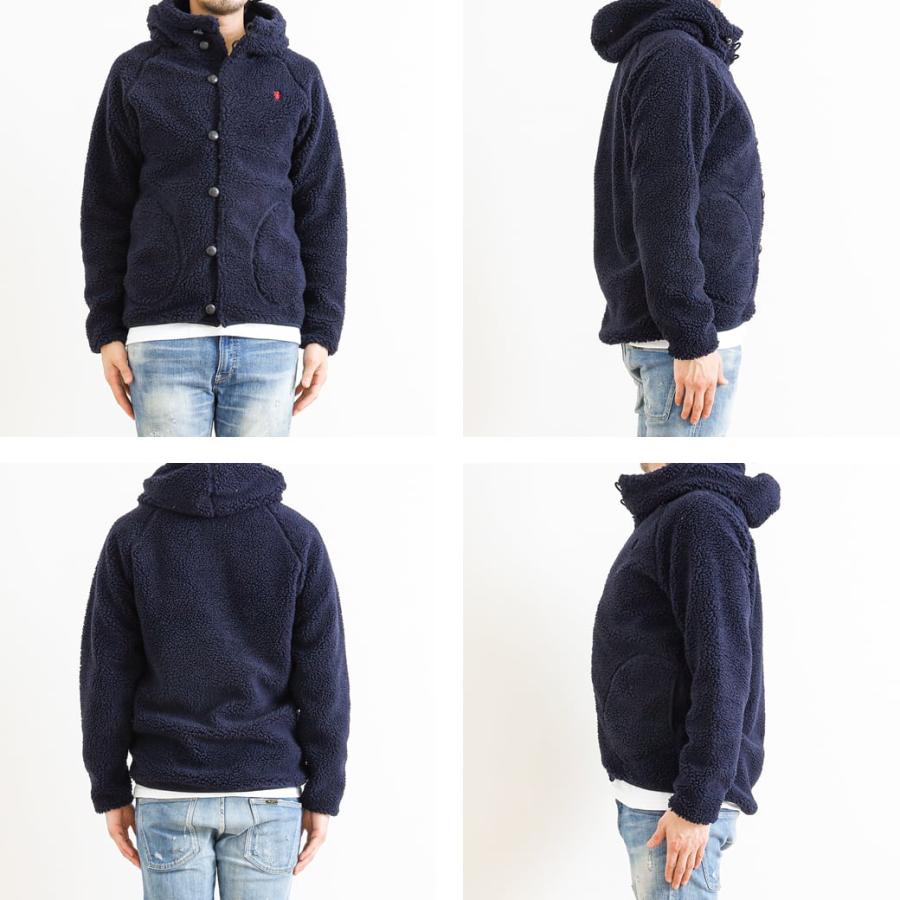 ジムフレックス GYMPHLEX くるみボタン フード付きボアジャケット BOA HOOD BUTTON JACKET J-1185PL メンズ アウター|bornfree-e-shop|09