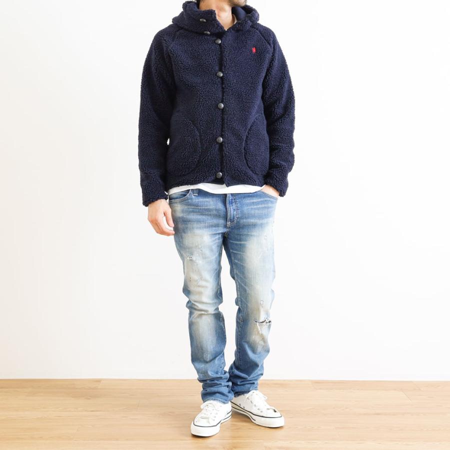 ジムフレックス GYMPHLEX くるみボタン フード付きボアジャケット BOA HOOD BUTTON JACKET J-1185PL メンズ アウター|bornfree-e-shop|10