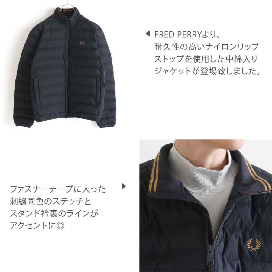 FRED PERRY フレッドペリー Insulated Jacket 中綿 ナイロン FRED PERRY フレッドペリー Insulated Jacket 中綿 ナイロン