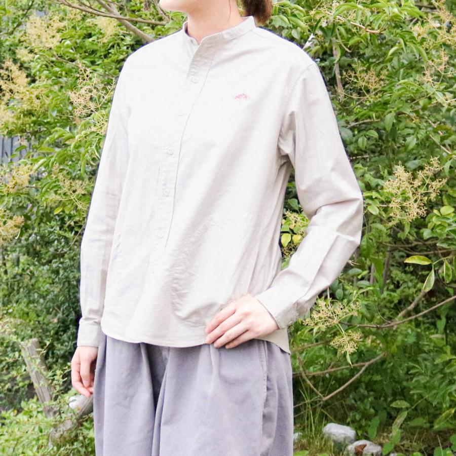 ダントン Danton バンドカラーシャツ 長袖 Jd 3606yox レディース トップス シャツ オックスフォード Jd 3606 Bornfree E Shop 通販 Yahoo ショッピング