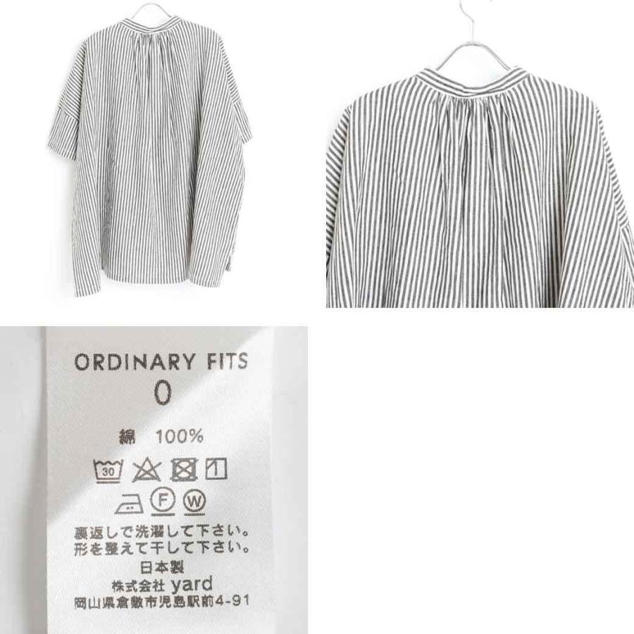 X:ORDINARY ストライプシャツ Fサイズ