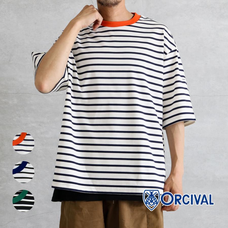   ロゴ クルーネック クラシック コットン Tシャツ ORCIVAL | コットン クルーネックワイドTシャツ WOMEN