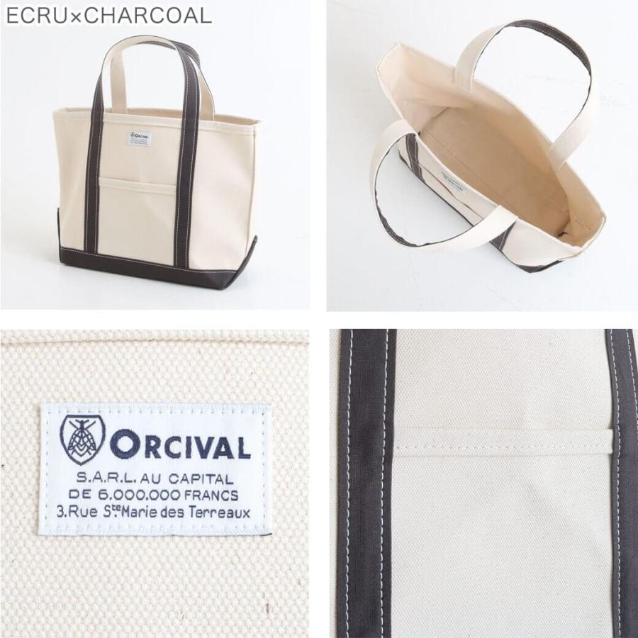 ORCIVAL オーシバル 4号帆布 トートバッグ 中 No.4 HANPU TOTE BAG MEDIUM OR-H0284KWC｜bornfree-e-shop｜03