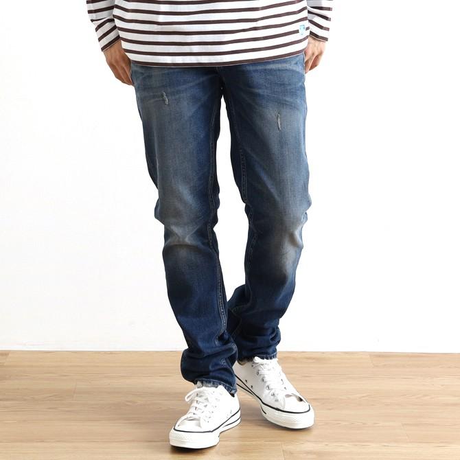 デンハム DENHAM レイザー スリムフィットジーンズ ゴールデンリベット  