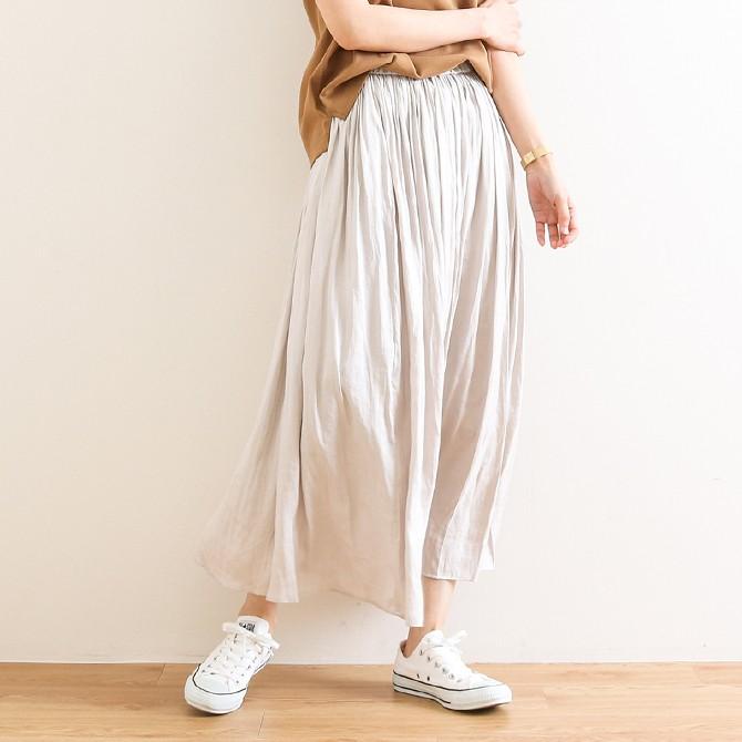 ドニーユ Doneeyu ヴィンテージサテンマキシギャザースカート Vintage Satin Maxi Gathered Skirt U 2750 レディース スカート ロング丈 U2750f Bornfree E Shop 通販 Yahoo ショッピング