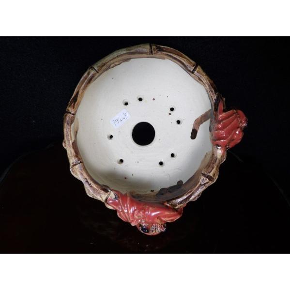 古本正志 籠彫蟹付雲足鉢 3号 : 鉢や 暮路空 - 通販 - Yahoo!ショッピング