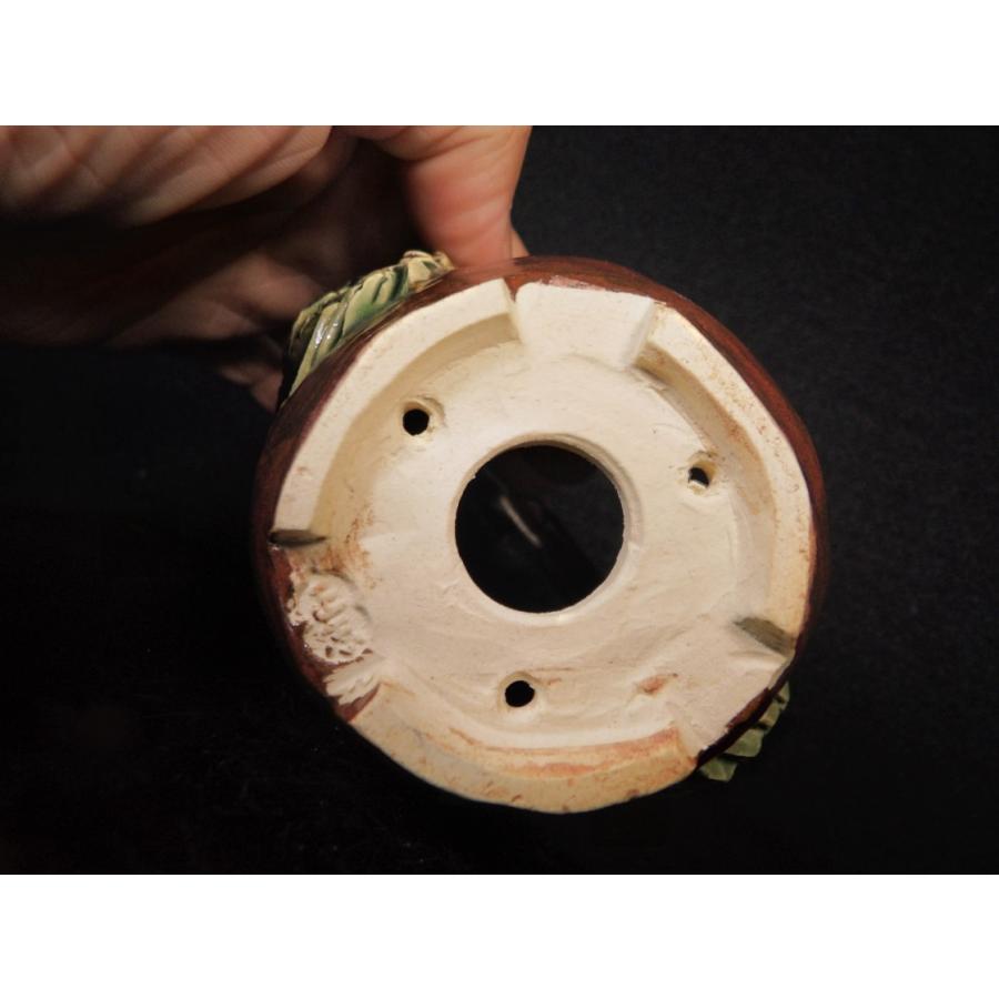 古本正志 鉄釉蛙蟹付丸手籠切足鉢 2.5号 : 鉢や 暮路空 - 通販 - Yahoo