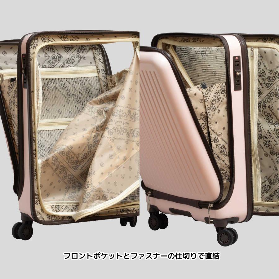 スーツケース Mサイズ 53L Lee リー 3~4泊 フロントオープン キャリーケース 320-9021 | Lee | 14