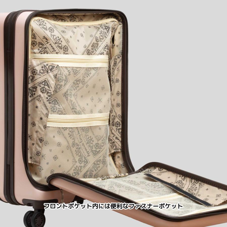 スーツケース Mサイズ 53L Lee リー 3~4泊 フロントオープン キャリーケース 320-9021 | Lee | 15