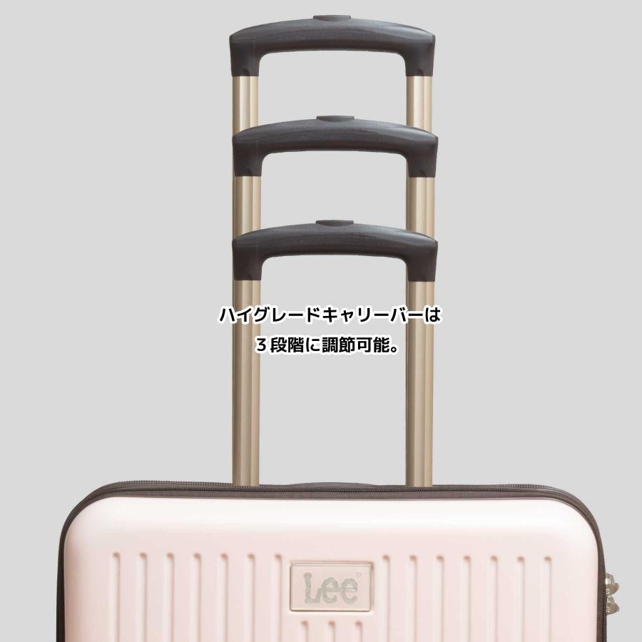スーツケース Mサイズ 53L Lee リー 3~4泊 フロントオープン キャリーケース 320-9021 | Lee | 21