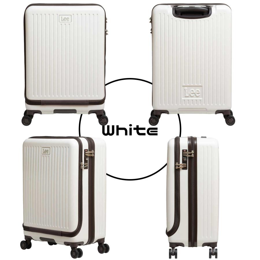 スーツケース Mサイズ 53L Lee リー 3~4泊 フロントオープン キャリーケース 320-9021 | Lee | 07