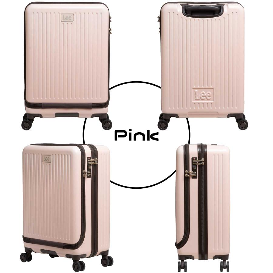 スーツケース Mサイズ 53L Lee リー 3~4泊 フロントオープン キャリーケース 320-9021 | Lee | 09