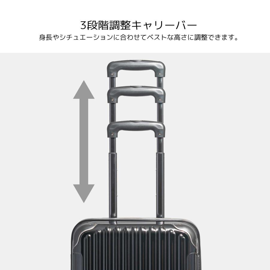 OSCAR　スーツケース　Sサイズ　キャリーケース　ブラック　ハードケース　出張　旅行　トラベルバッグ　オスカー　345ZS スーツケース Sサイズ 38L Oscar オスカー 機内持ち込み 1~3泊