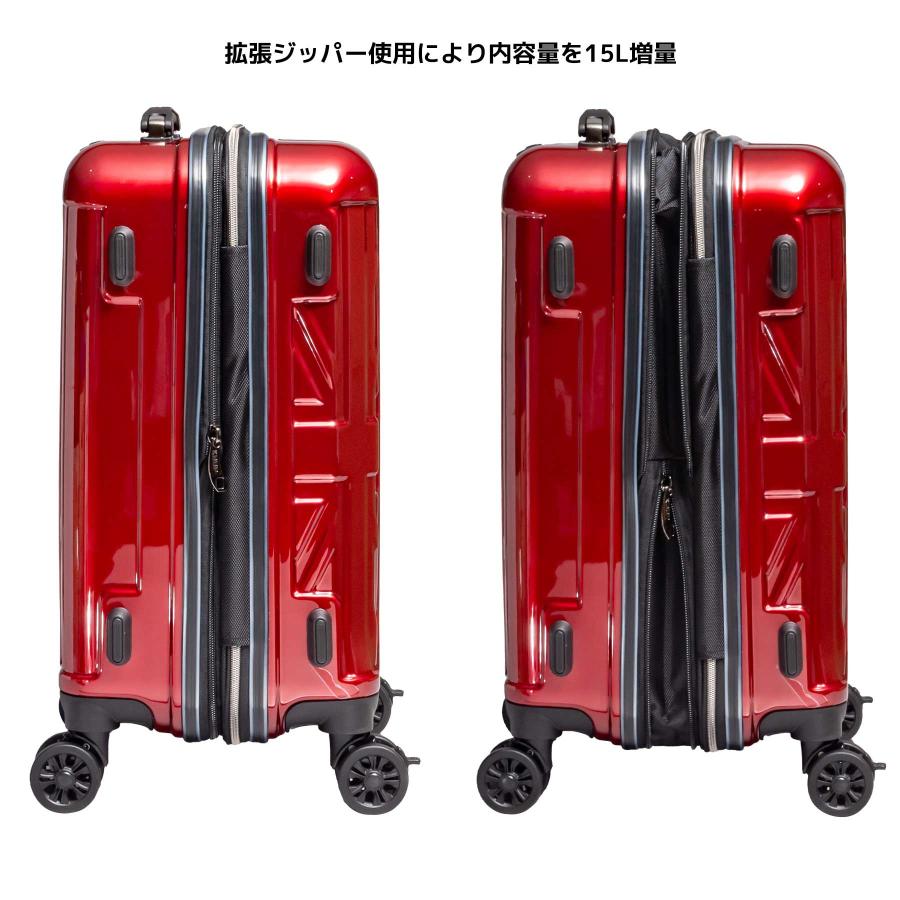 スーツケース Sサイズ 35~40L KANGOL SPORT カンゴール 機内持ち込み 1~3泊 拡張 ストッパー キャリーケース 850-8900 | KANGOL | 22