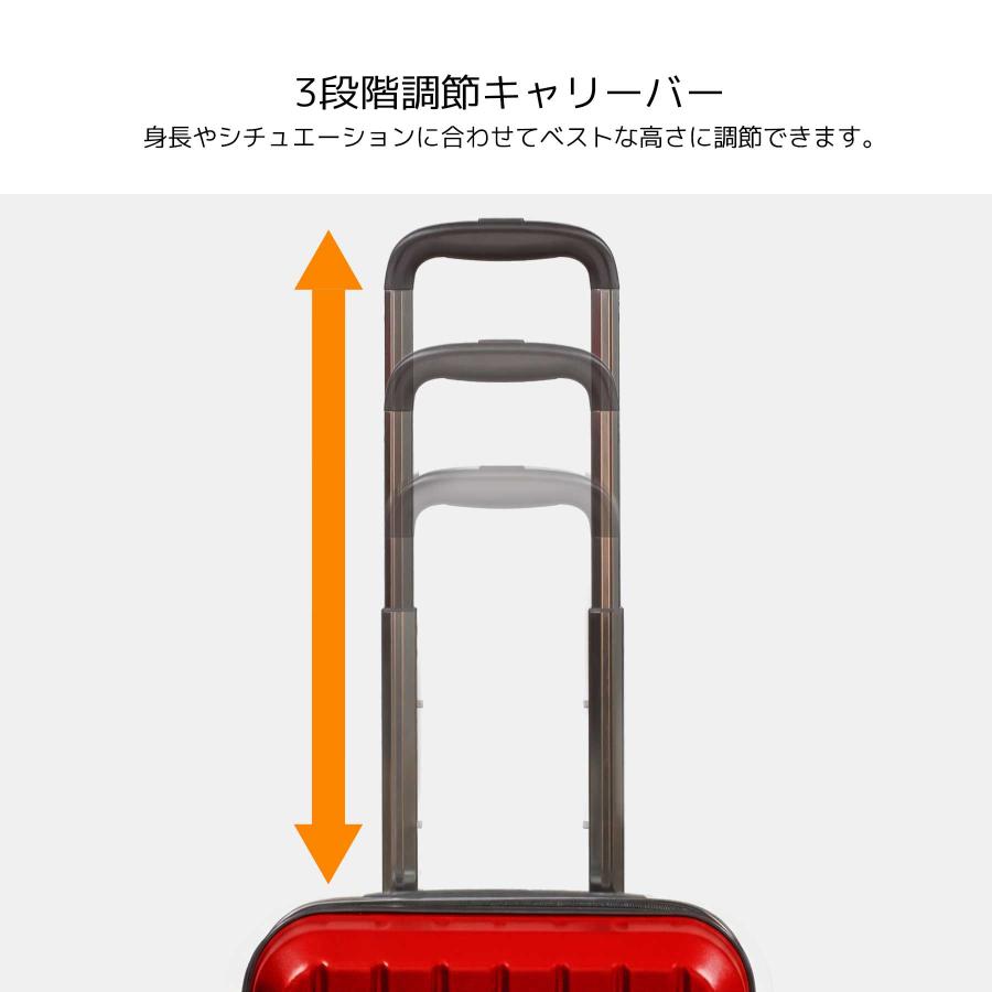 スーツケース Sサイズ 35~39L KANGOL SPORT カンゴール 機内持ち込み 2泊3泊 容量拡張 ストッパー フック付き ダイヤル式 キャリーケース 850-8950 | KANGOL | 09
