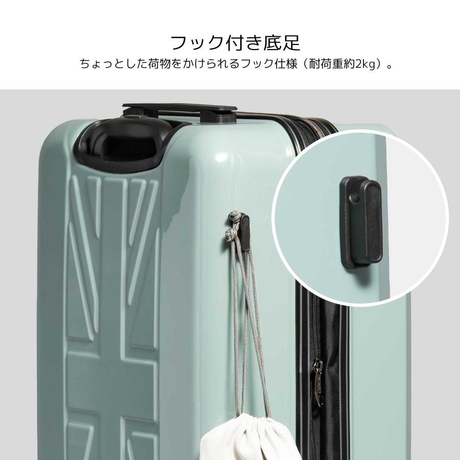 スーツケース Mサイズ 48~53L KANGOL SPORT カンゴール 3泊4泊 容量拡張 ストッパー フック付き ダイヤル式 キャリーケース 850-8951の画像