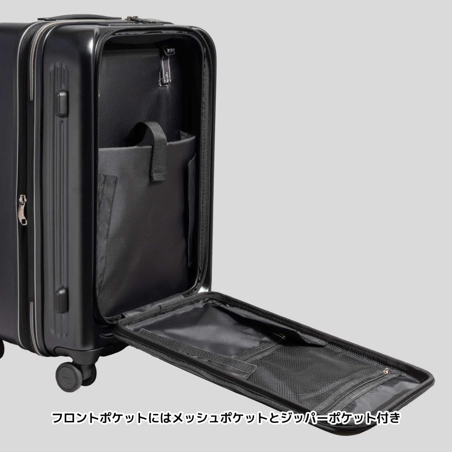 スーツケース Mサイズ 53~60L Fender フェンダー 3~5泊 フロントオープン ストッパー 拡張 USB キャリーケース 950-4501 |  | 15