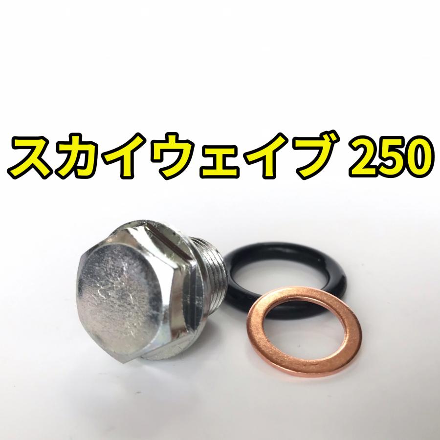 CJ4４スカイウェイブ＋予備部品ほぼ丸ごと一台分 オイルドレンボルトセット スカイウェイブ250 CJ44A CJ45A CJ46A 合計3