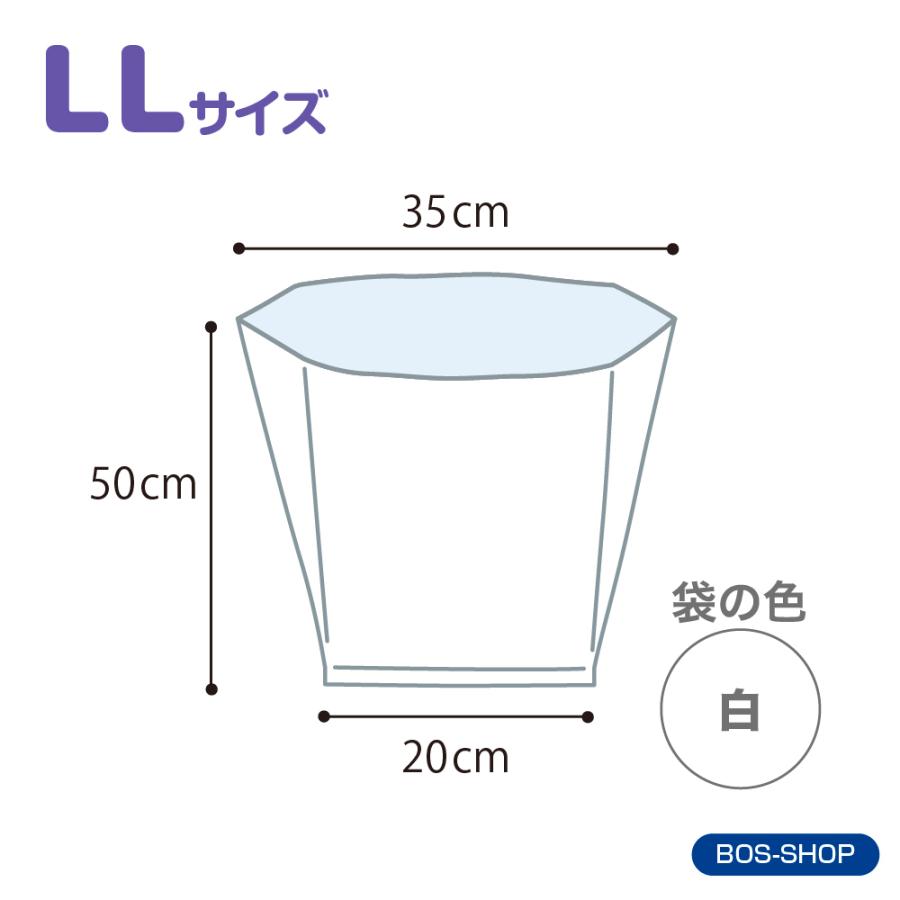 おむつ 臭わない袋 bos (ボス) LLサイズ 防臭袋 大人用  60枚入り｜bos-shop｜05