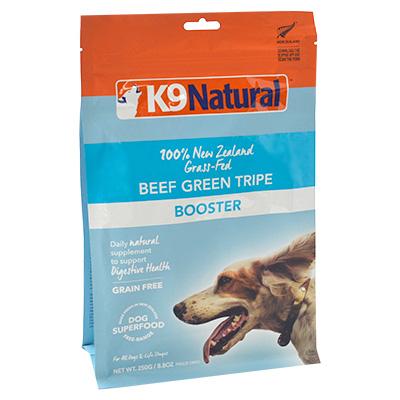 K9ナチュラル フリーズドライ ビーフ・グリーントライプ 250g（Yahoo!・ナチュラルドッグフードベレン）