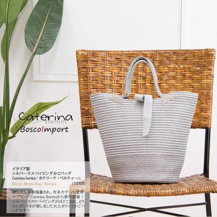 ベルティーニ かごバッグ Caterina Bertini カテリーナ シルバー  