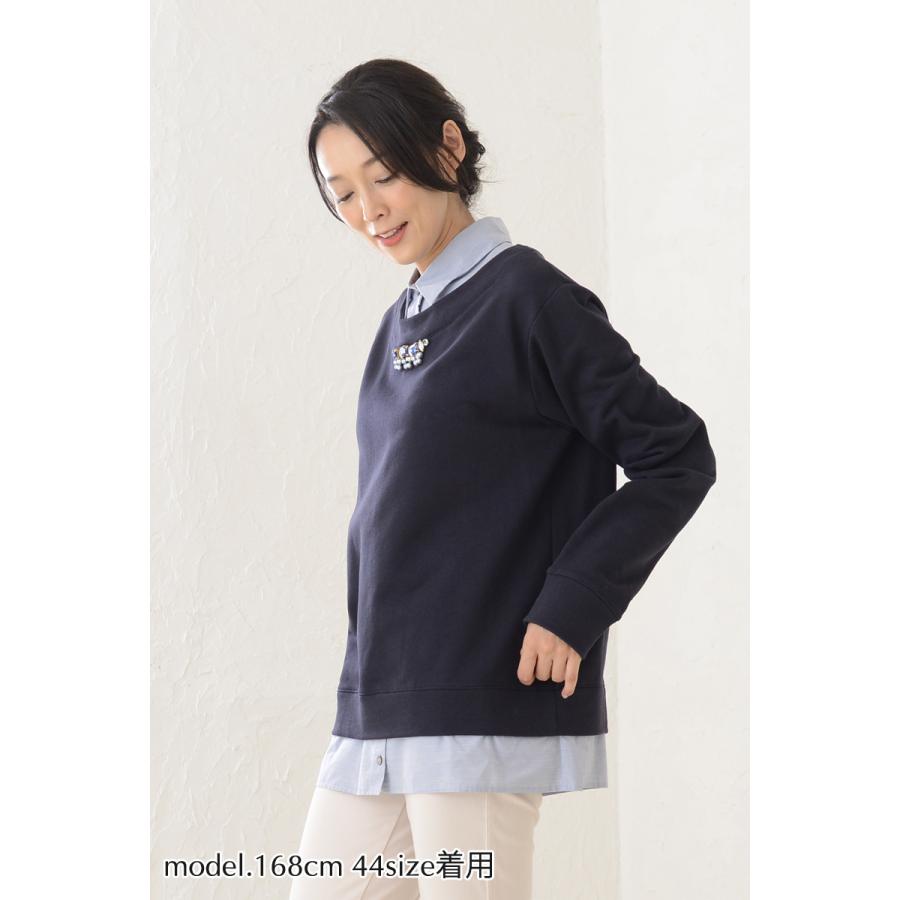 セール】スウェット シャツ ドッキング トップス トレーナー セール】スウェット シャツ ドッキング トップス トレーナー