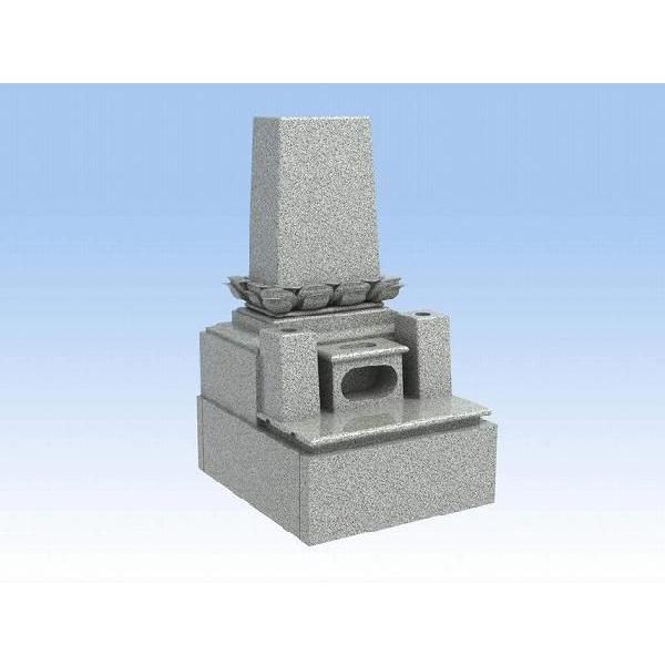 墓石安心価格　和洋型蓮華デザインのお墓