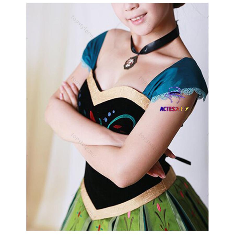 アナコスプレドレス sサイズ フルセット（手袋なし、帽子付き） アナコスプレドレス sサイズ フルセット（手袋なし、帽子付き