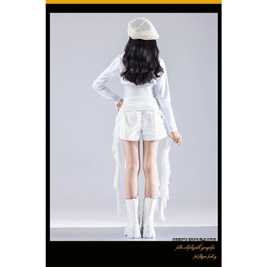 白/黒 セットアップ キッズ ダンス衣装 トップス ホワイト ダンス 練習