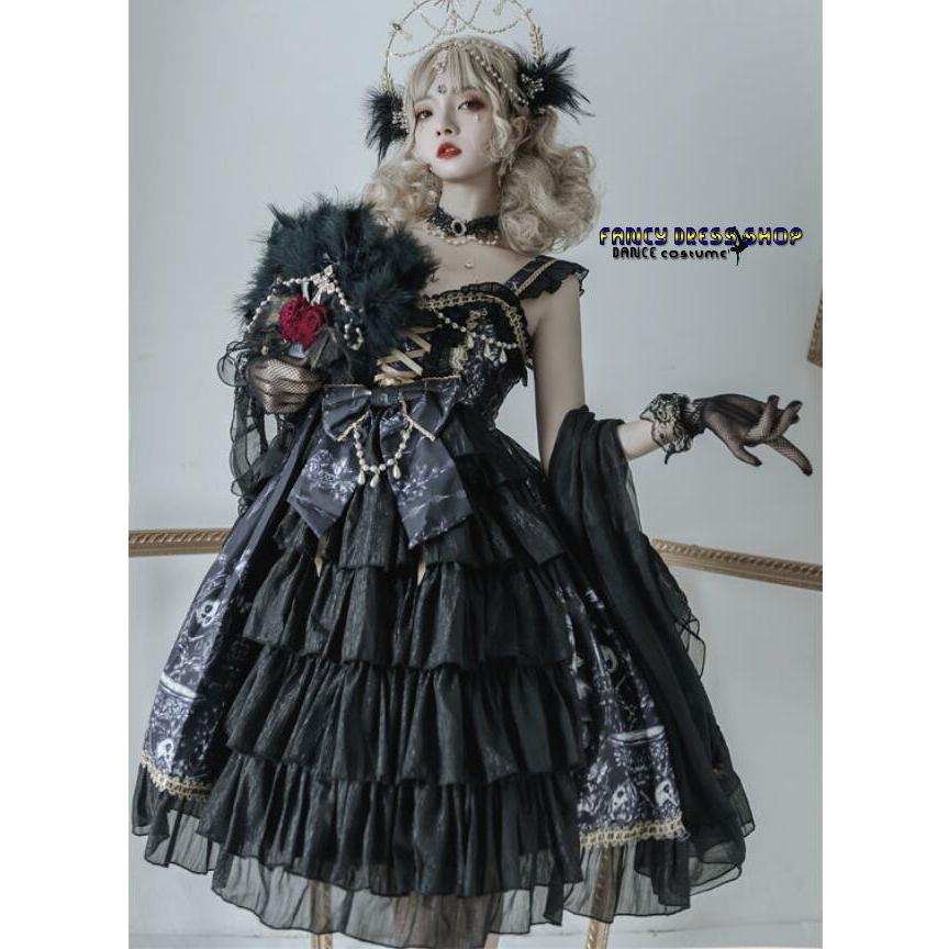 ロリータキャミソールワンピースjskドレス ゴスロリ＆ロリータ服