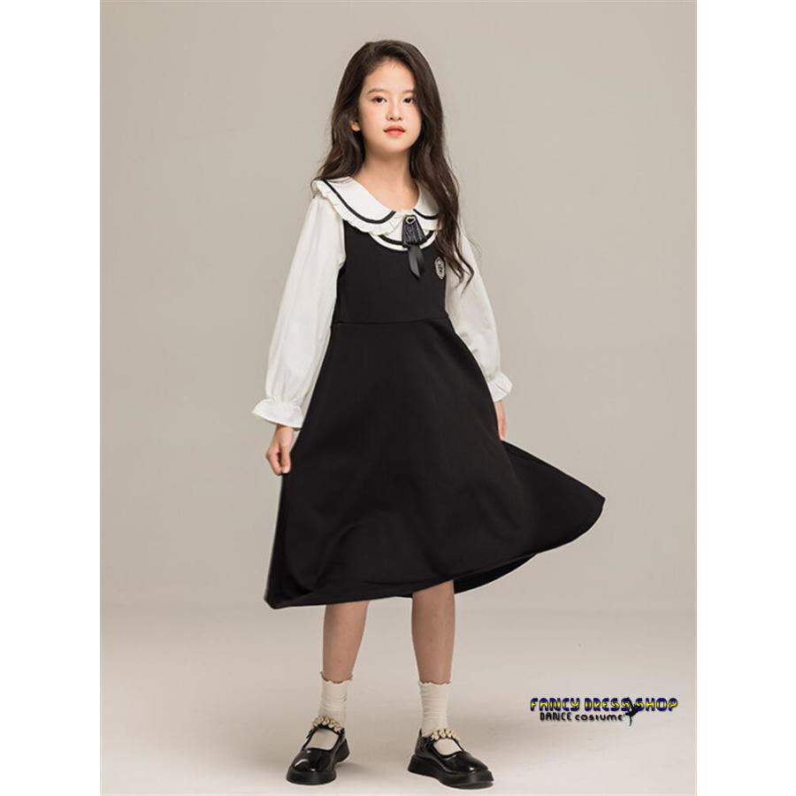 入学式 ワンピース 女の子 子供服 フォーマル 入学式 フェイクレイヤード 重ね着風 卒業式 ワンピース お葬式 法事 結婚式 可愛い おしゃれ 子ども 小学生 中学 | ブランド登録なし | 02