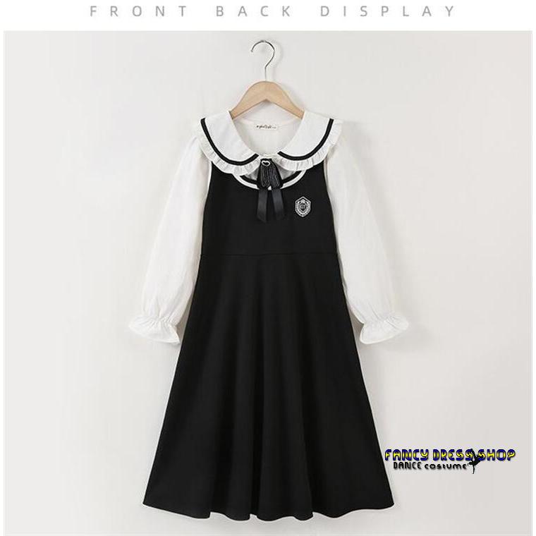 入学式 ワンピース 女の子 子供服 フォーマル 入学式 フェイクレイヤード 重ね着風 卒業式 ワンピース お葬式 法事 結婚式 可愛い おしゃれ 子ども 小学生 中学 | ブランド登録なし | 03