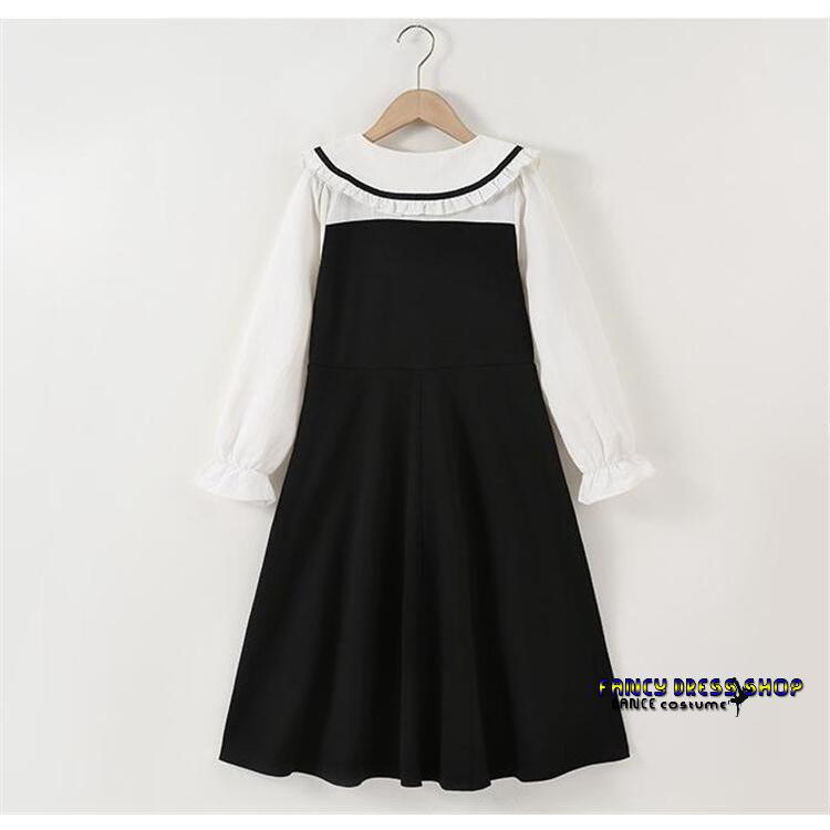 入学式 ワンピース 女の子 子供服 フォーマル 入学式 フェイクレイヤード 重ね着風 卒業式 ワンピース お葬式 法事 結婚式 可愛い おしゃれ 子ども 小学生 中学 | ブランド登録なし | 04