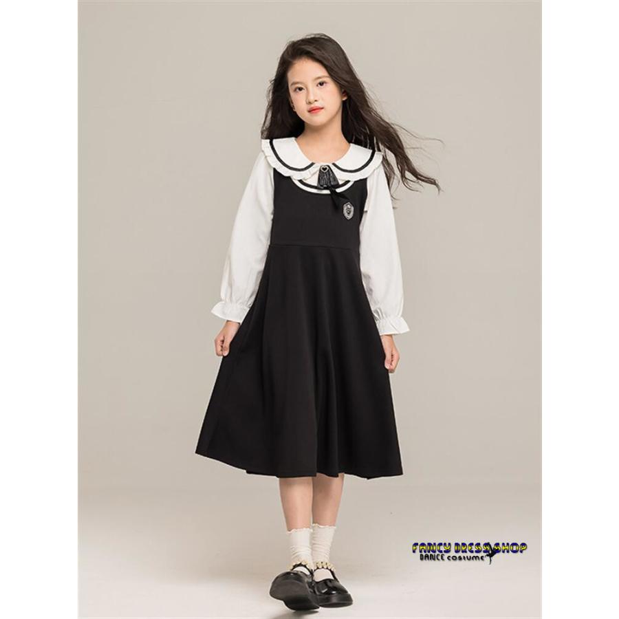 入学式 ワンピース 女の子 子供服 フォーマル 入学式 フェイクレイヤード 重ね着風 卒業式 ワンピース お葬式 法事 結婚式 可愛い おしゃれ 子ども 小学生 中学 | ブランド登録なし | 06