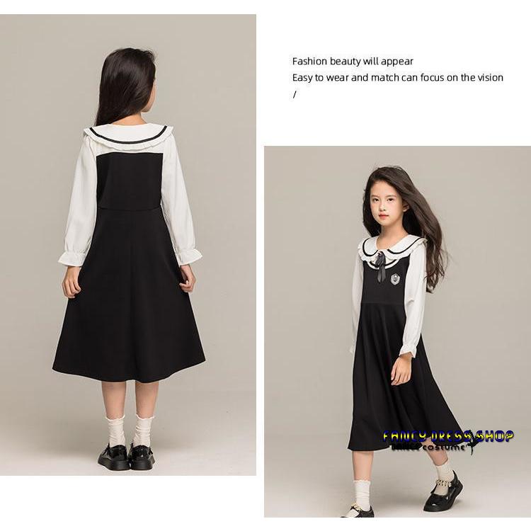 入学式 ワンピース 女の子 子供服 フォーマル 入学式 フェイクレイヤード 重ね着風 卒業式 ワンピース お葬式 法事 結婚式 可愛い おしゃれ 子ども 小学生 中学 | ブランド登録なし | 07