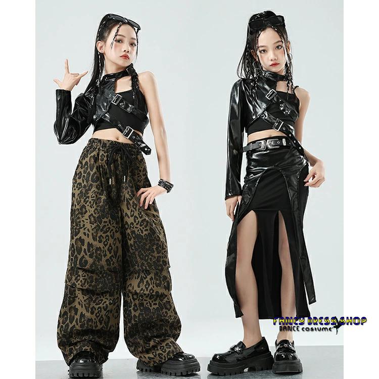 黒 袖 タンクトップ へそ出し 豹柄 カーゴパンツ 迷彩 タイトスカート